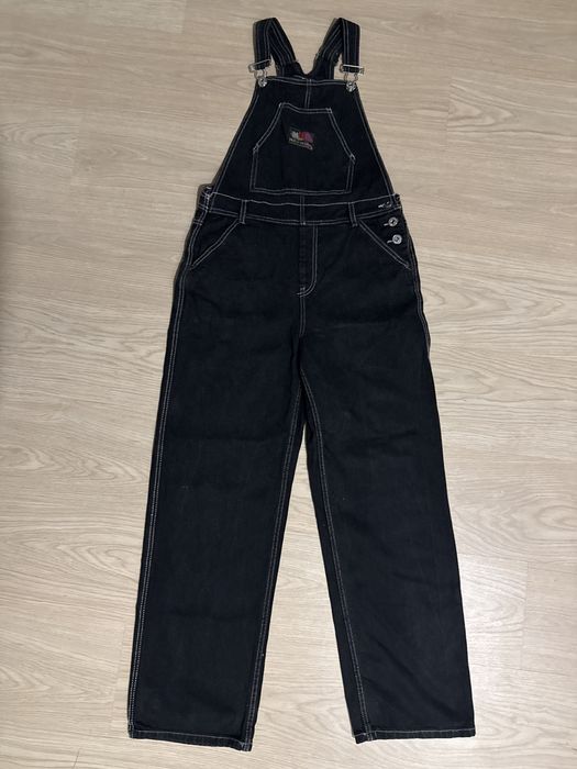 Джинсовий комбінезон та лонг fruit of the loom