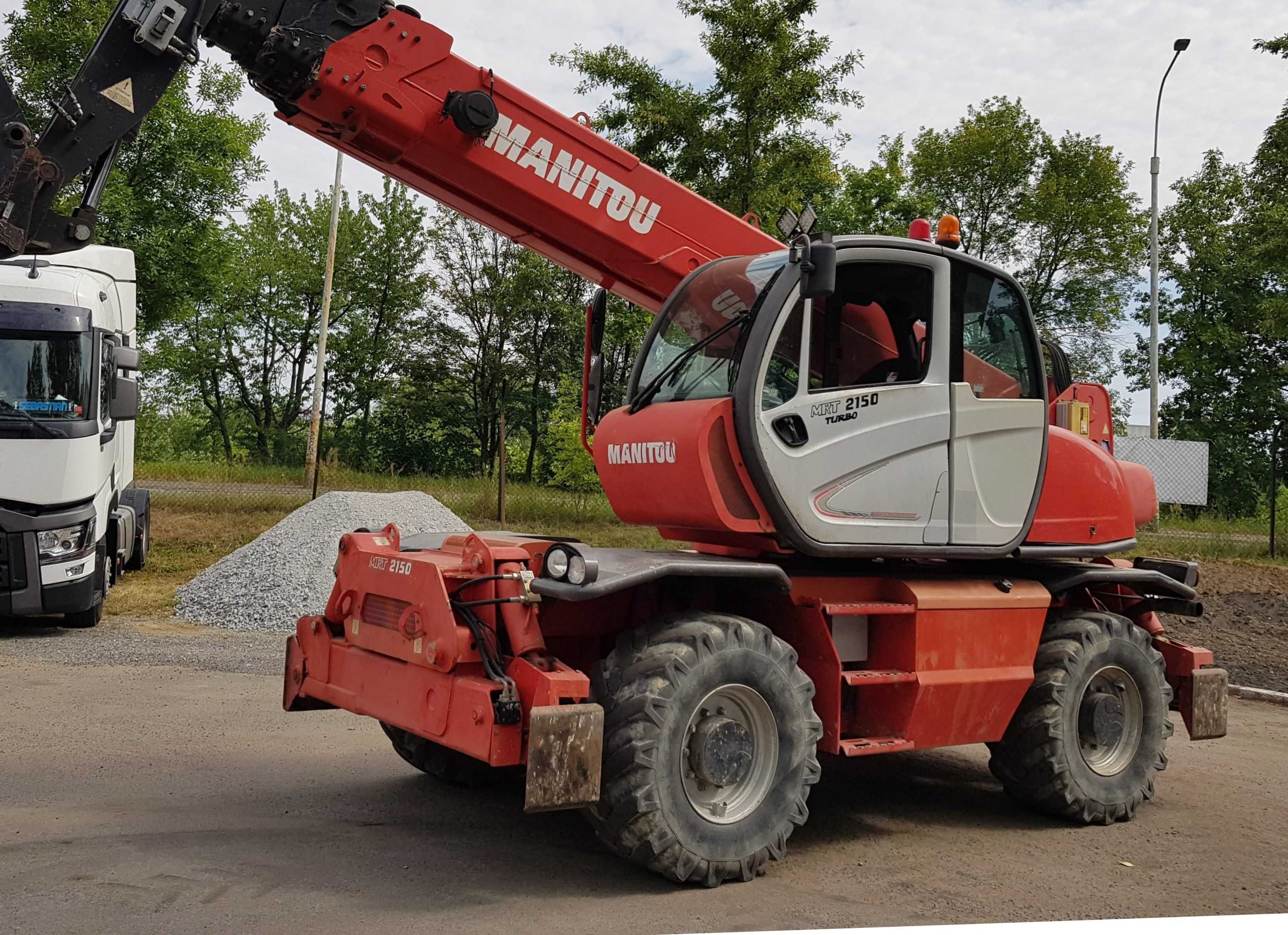Wynajem ładowarek teleskopowych Manitou z operatorem – obrotowe 360°
