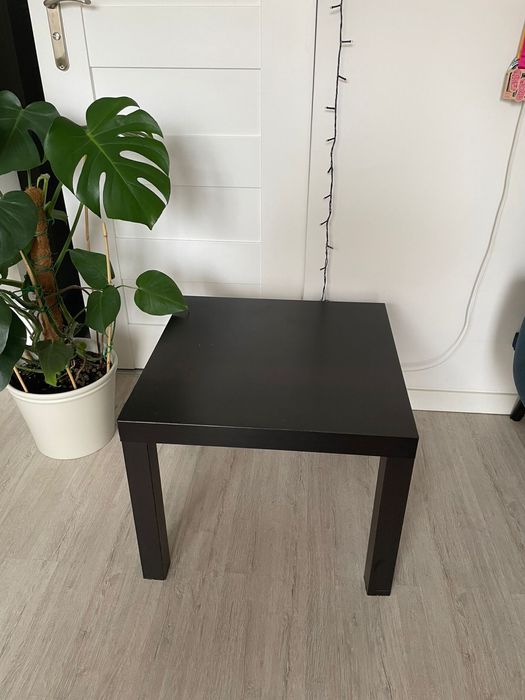Stolik kawowy IKEA Lack 55x55 cm czarno-brąz czarny brązowy