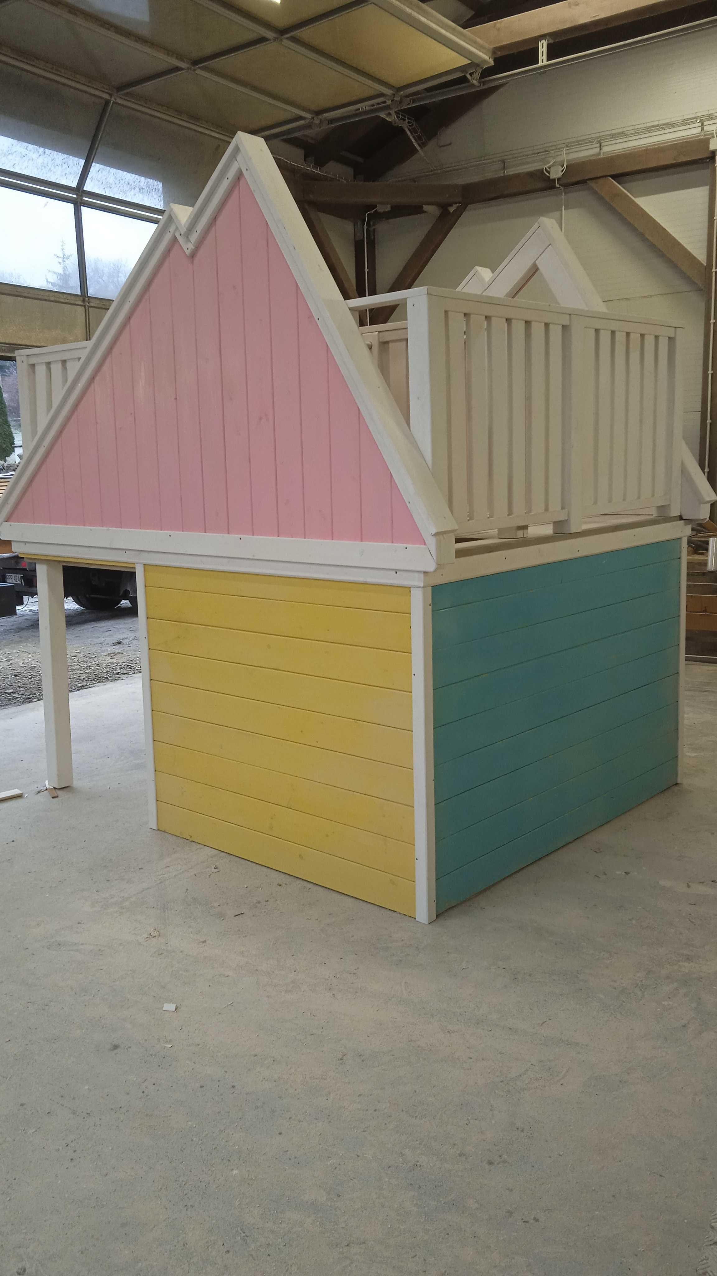 Domek dla dzieci do ogrodu D06 drewniany PLAC ZABAW