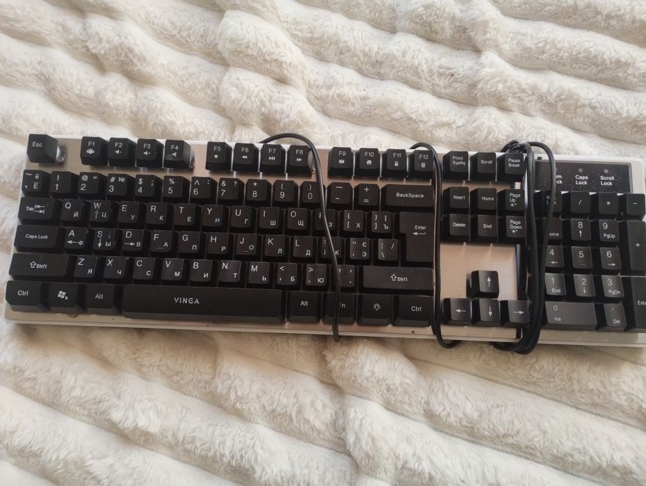 Клавіатура Vinga KBG839 black