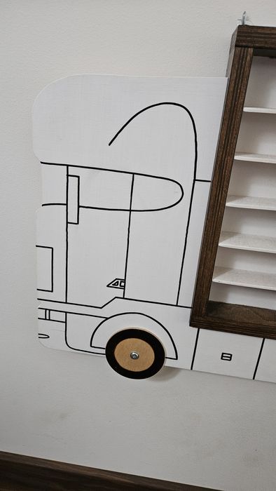 Półka szafka regał- ciężarówka dla hot wheels