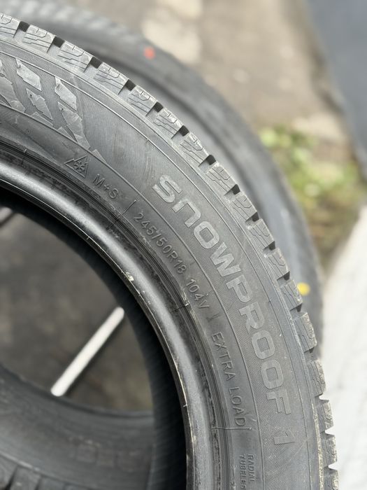 Топова шина‼️Nokian Snowproof 1 104V 245/50 r18 Нова‼️