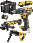 Zestaw Dewalt Wkrętarka Szlifierka młotowiertarka 2x5 ah NOWY fv23%