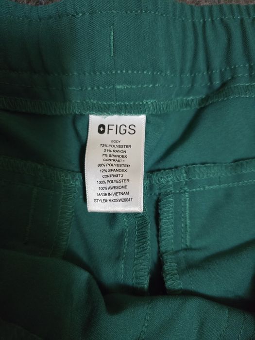 НОВІ штани медичні фірми FIGS розмір L ЗЕЛЕНІ