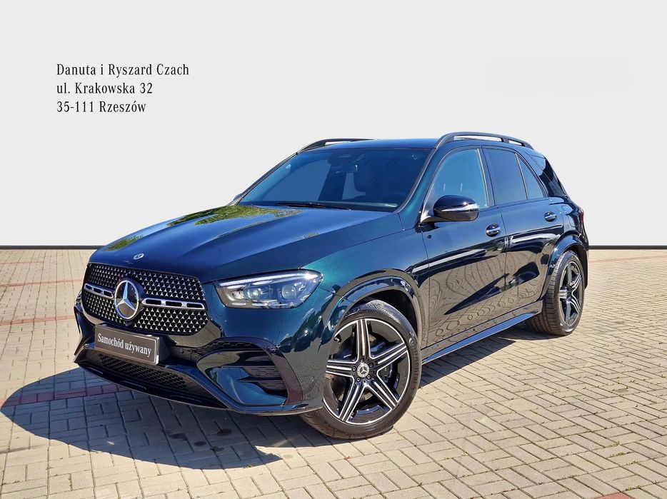 Mercedes-Benz GLE 350de 4MATIC EQ Hybrid / Zieleń Szmaragdu / AMG Line / Pakiet Night