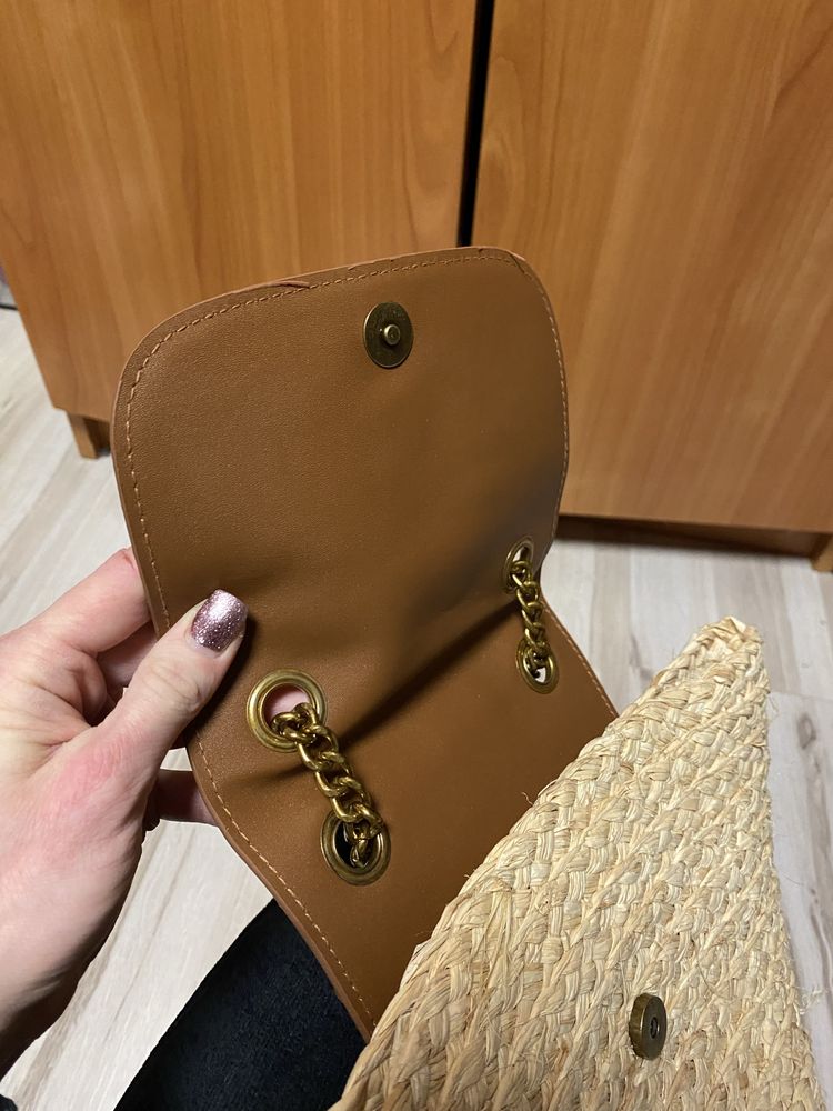 torebka torebeczka słomiana koszyk ysl saint laurent letnia