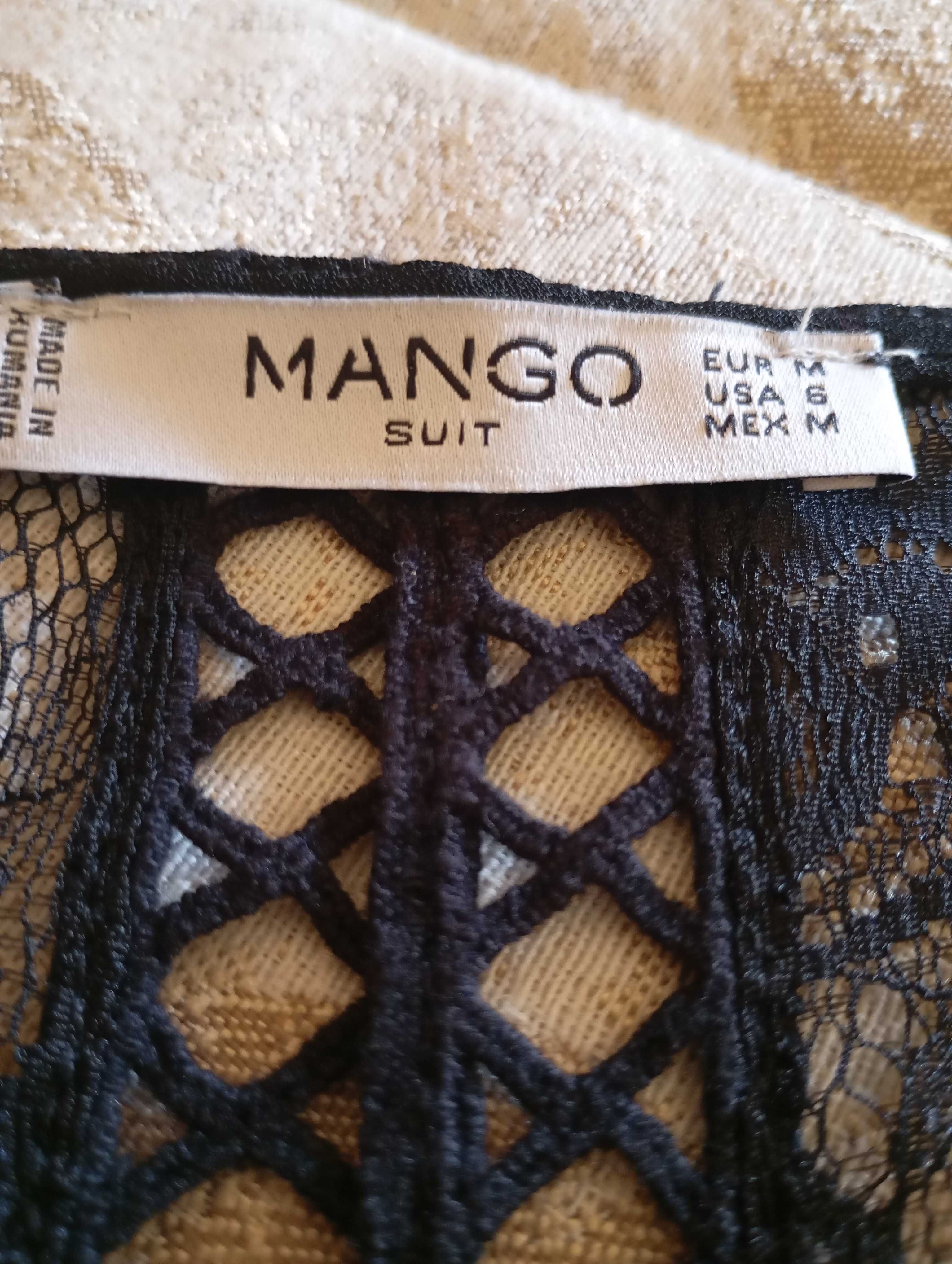 Vestido M-Mango, renda, preto