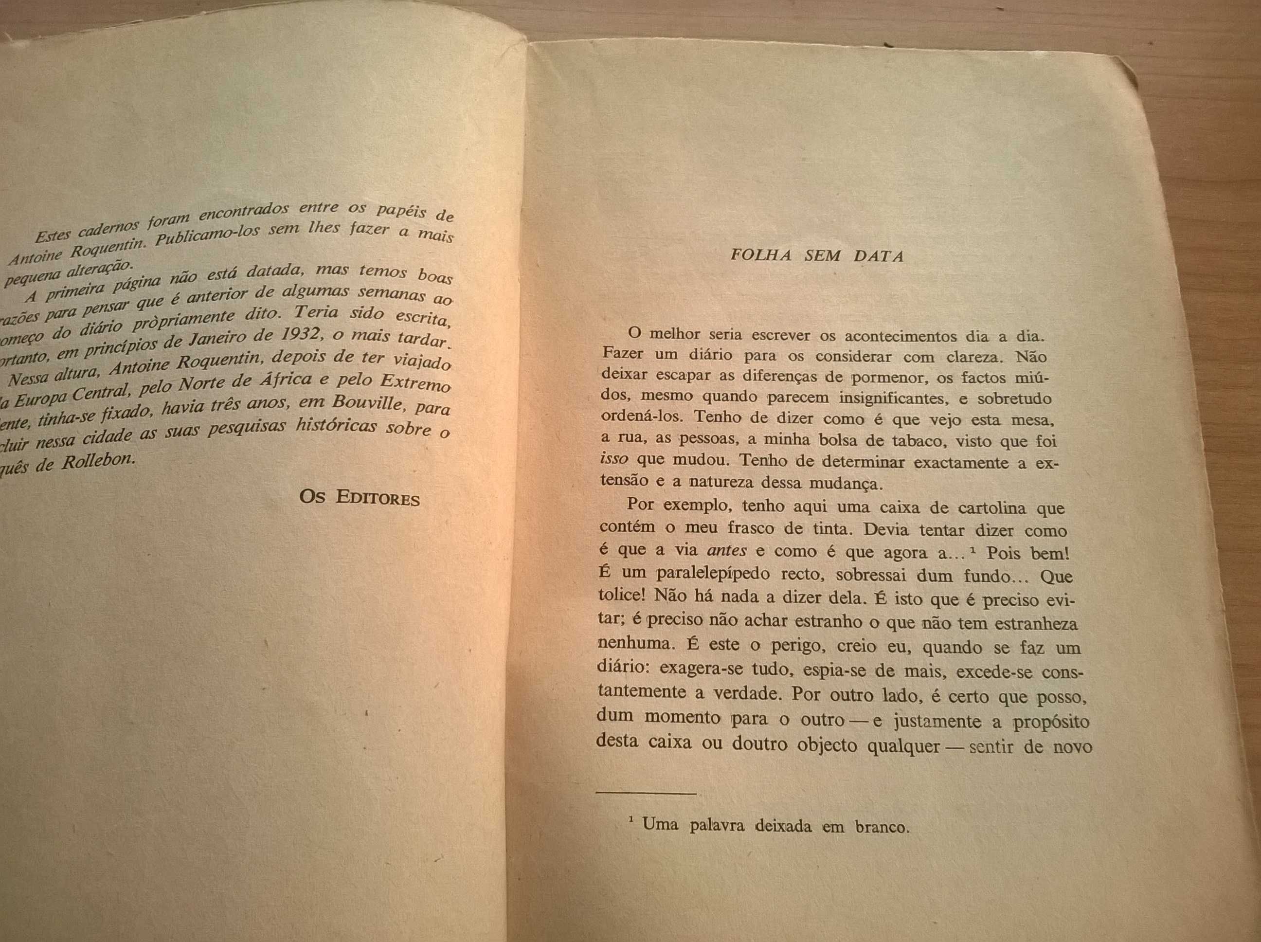 A Náusea - Jean-Paul Sartre