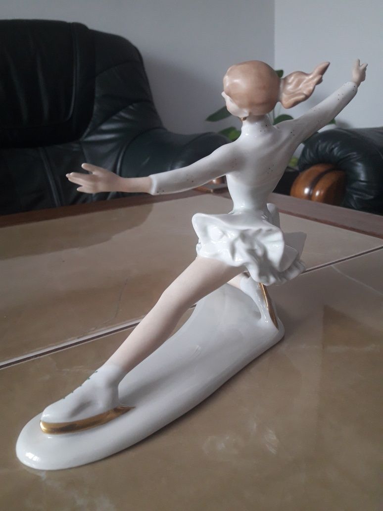 Figurka porcelanowa " łyżwiarka " Wallendorf