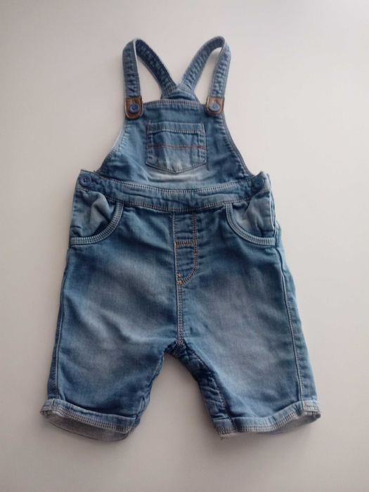 Ogrodniczki spodenki jeansowe 12-18 miesięcy na 86 cm.