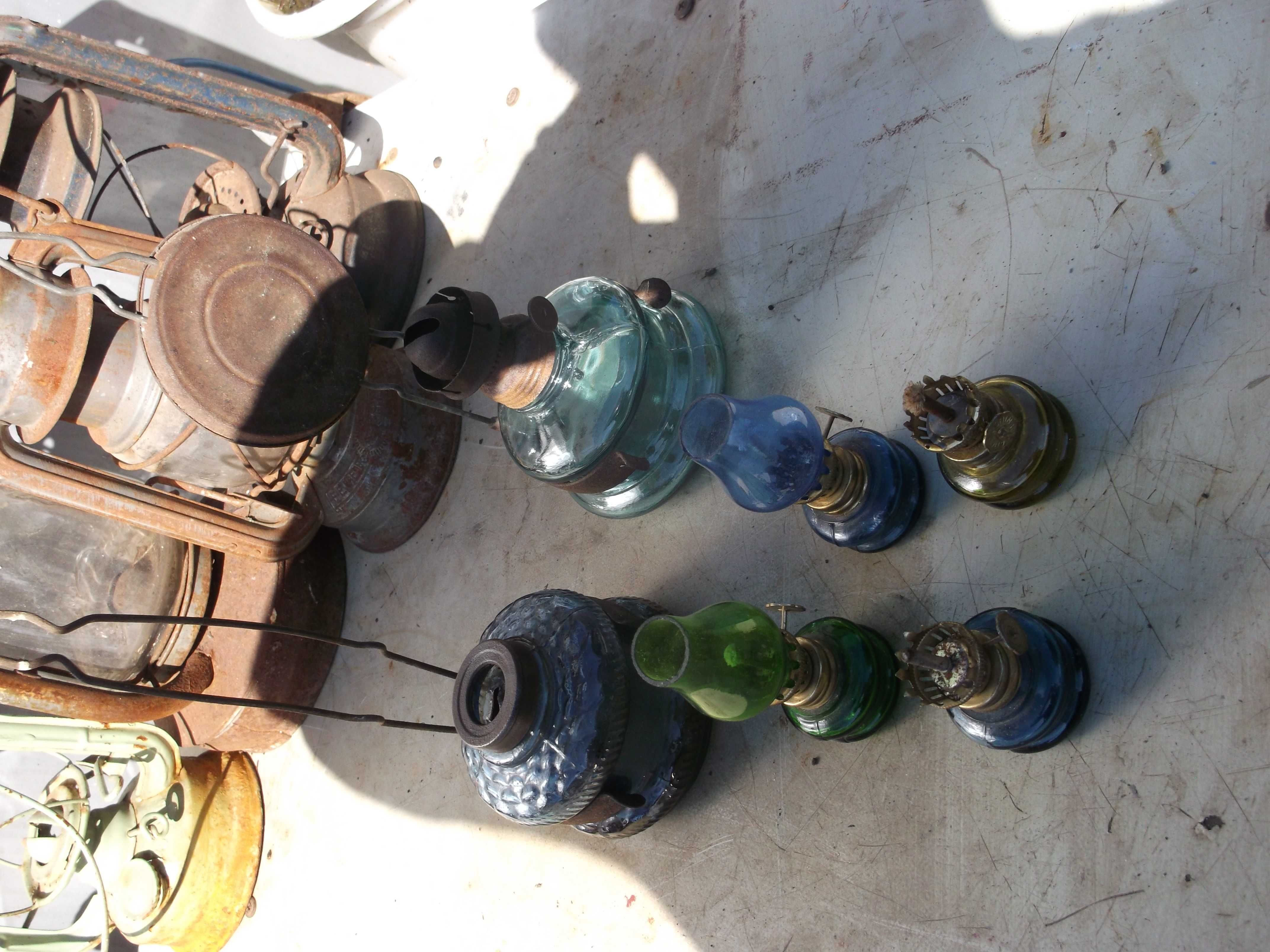 lampki naftowe miniaturowe z epoki prlu