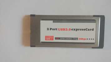 ExpressCard Usb 3.0 два порта, адаптер