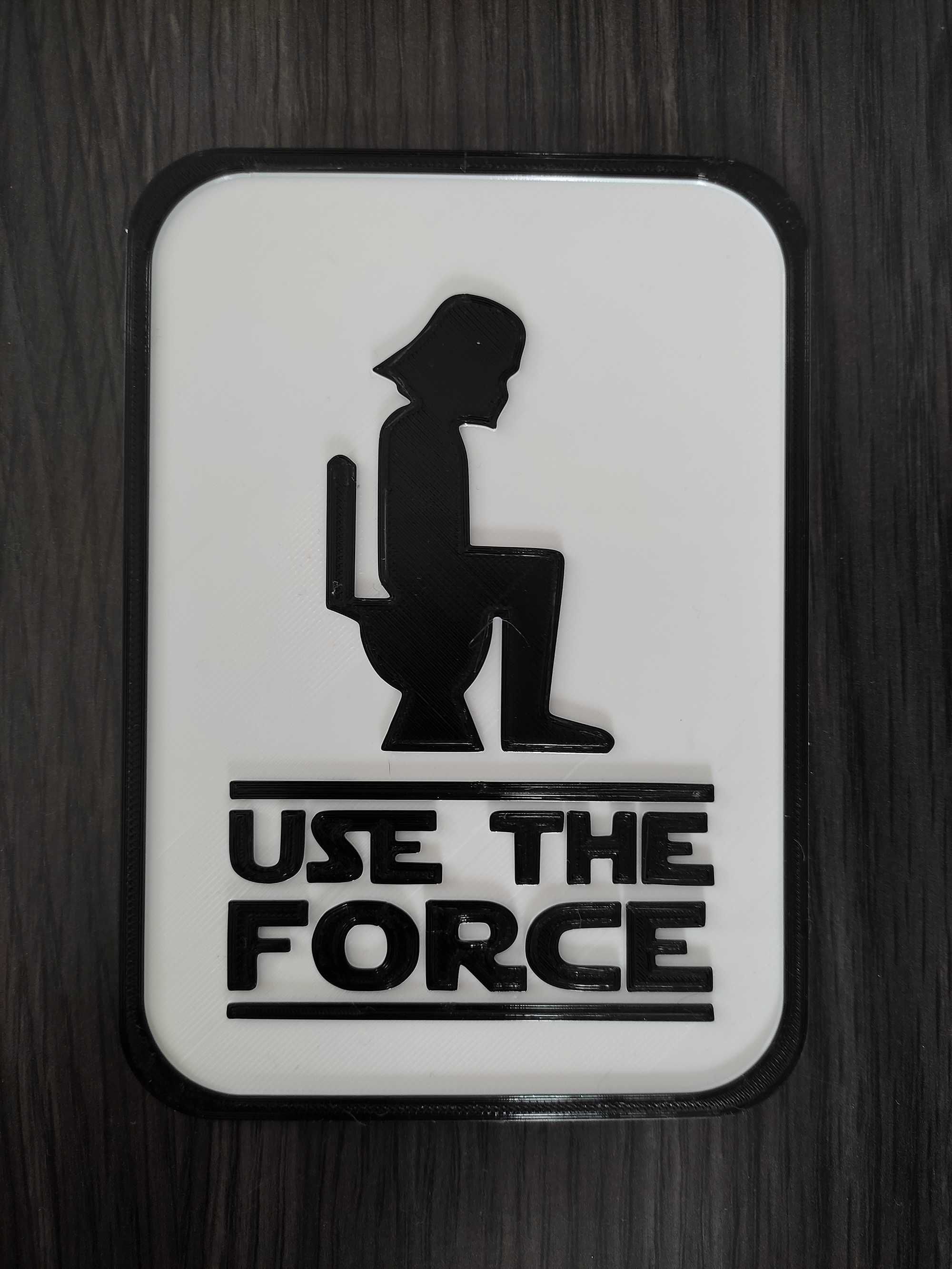 Placa de WC Star Wars