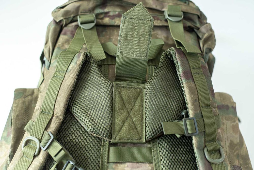 Duży Plecak Survivalowy 65L z Systemem Nośnym i Kamuflażem