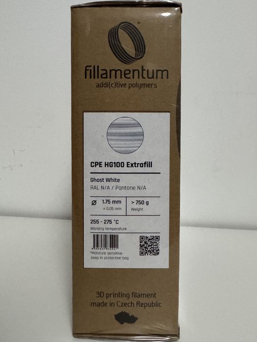 Filamento CPE HG100 Branco (PETG) - impressão 3D