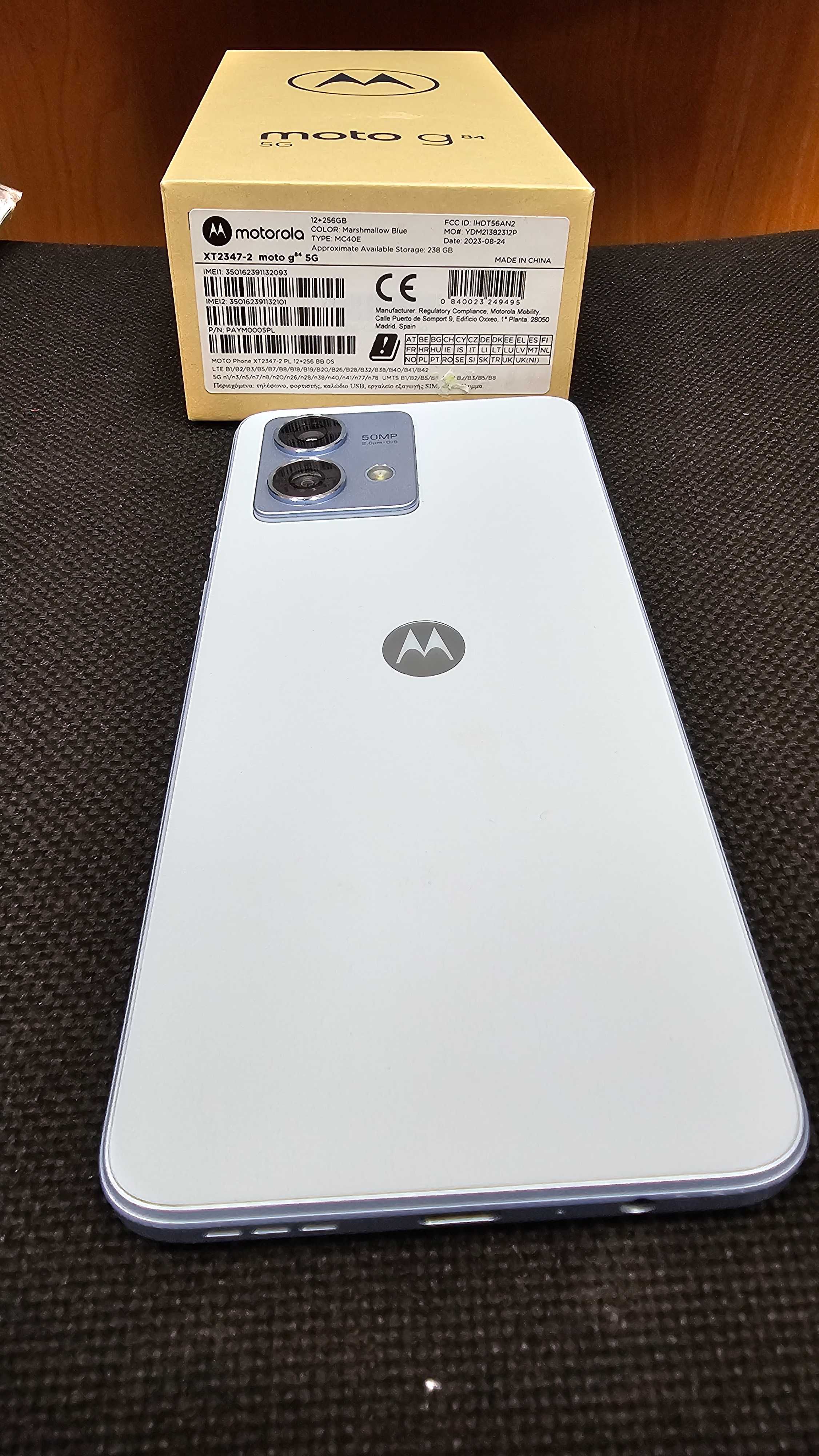 Motorola G84 5G 256/12 GB  jak Nowy Gwarancja