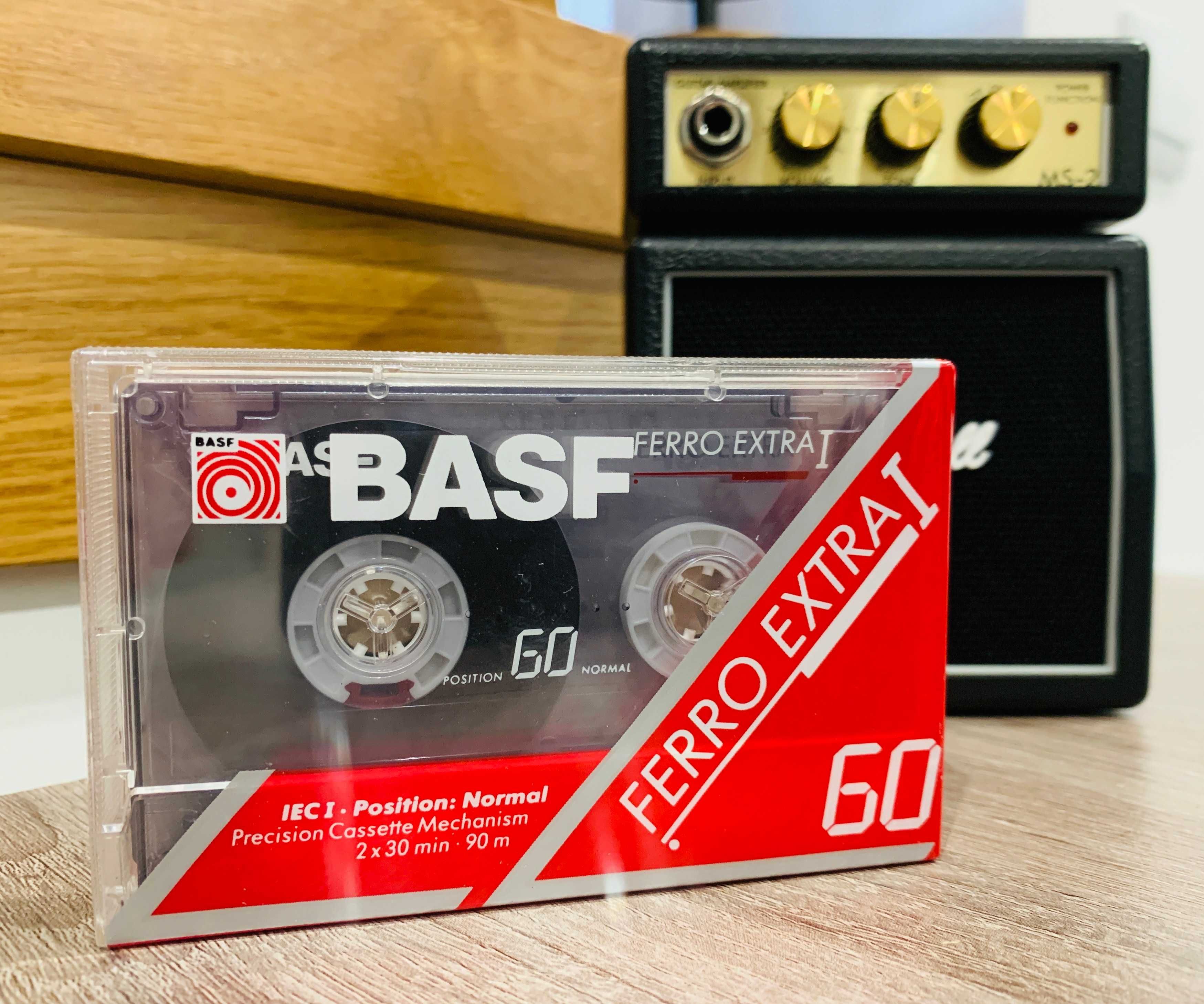 Cassetes de áudio novas - Basf Ferro Extra I 60 (preço 10x unidades)