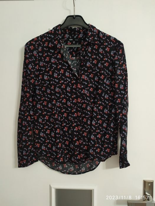 Bluzka koszula w kwiaty Sinsay 36