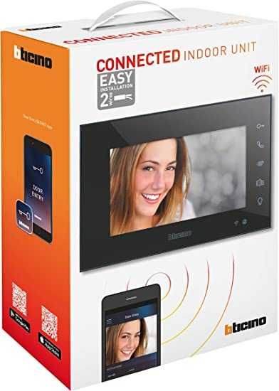 Intercom interior video-porteiro legrand bticino 332855 c/ wifi e APP