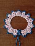 Kołnierzyk koronka handmade rękodzieło szydełkowy