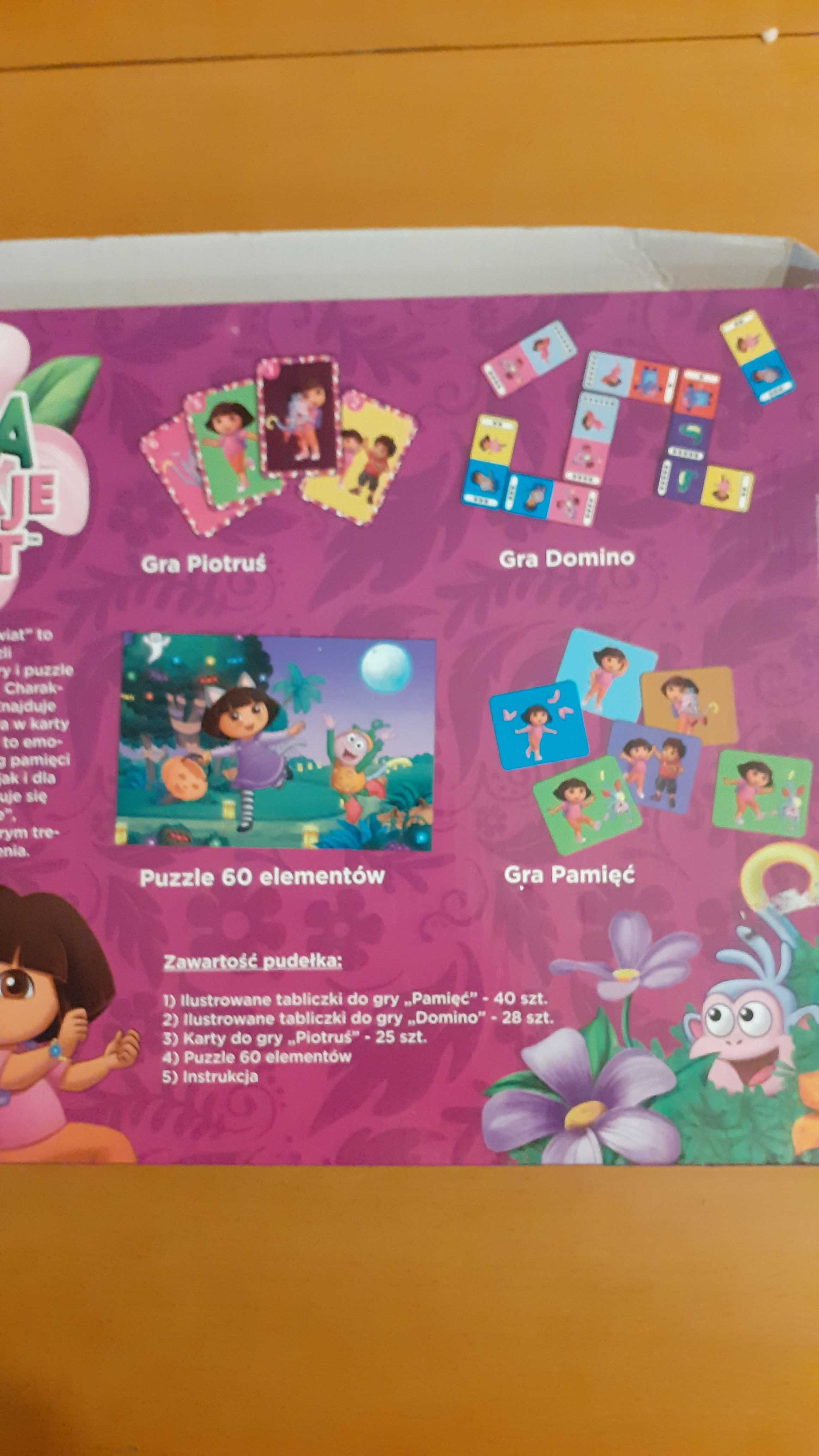 Gry + puzzle 4w1 Dora