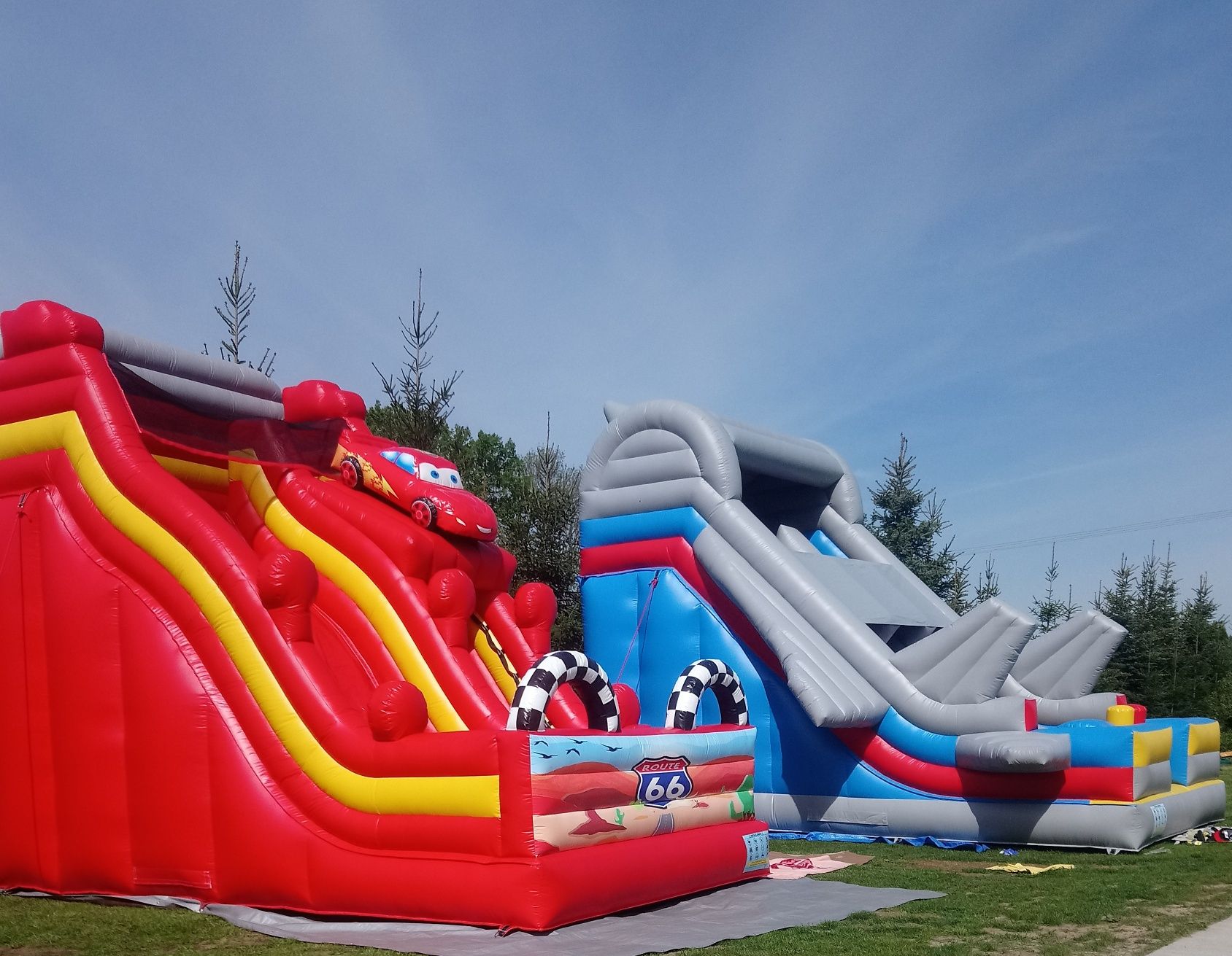 Dmuchańce piana party wynajem basen wodny Miś dmuchane zjeżdżalnie