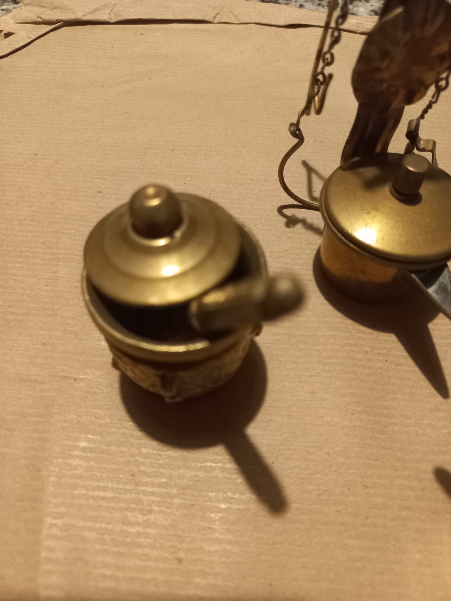 Conjunto de 5 peças douradas