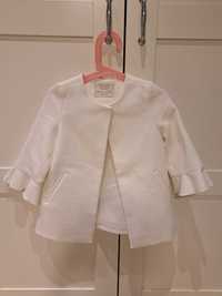 Piękny biały płaszczyk 104 Zara