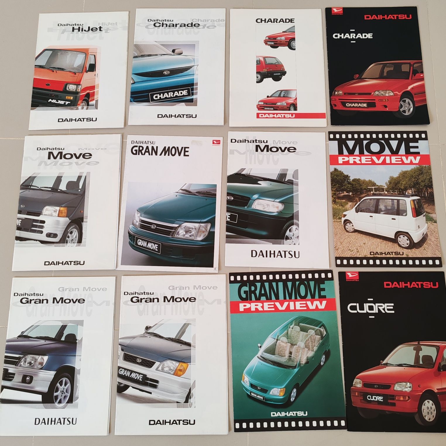 Catálogos publicitários Daihatsu
