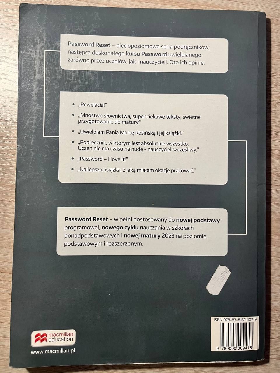 Password Reset B2. Student book. 2019 Macmillan.