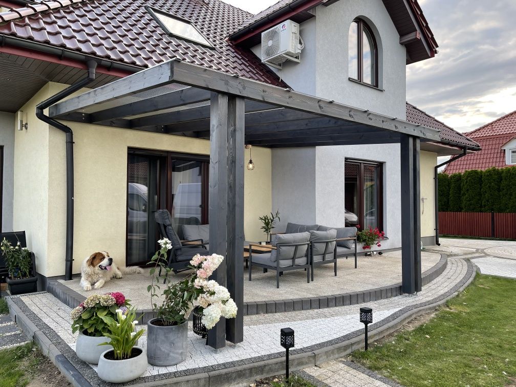 Nowoczesne Zadaszenie tarasu - Patio - Pergola -Obrotowe dra