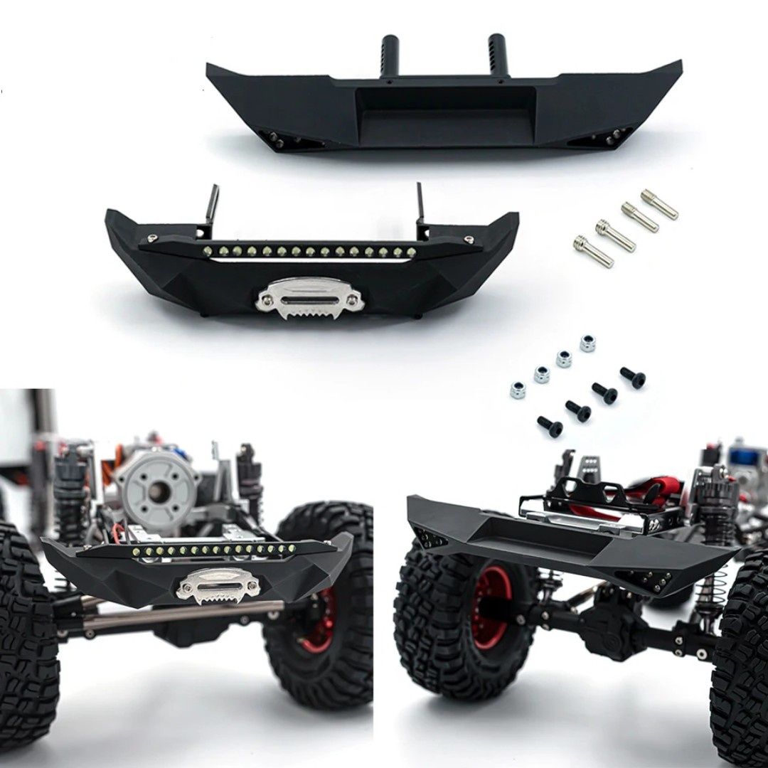 Metalowy zderzak przód+tył do modelu rc LED 1:10 TRX SCX AMEWI REELY