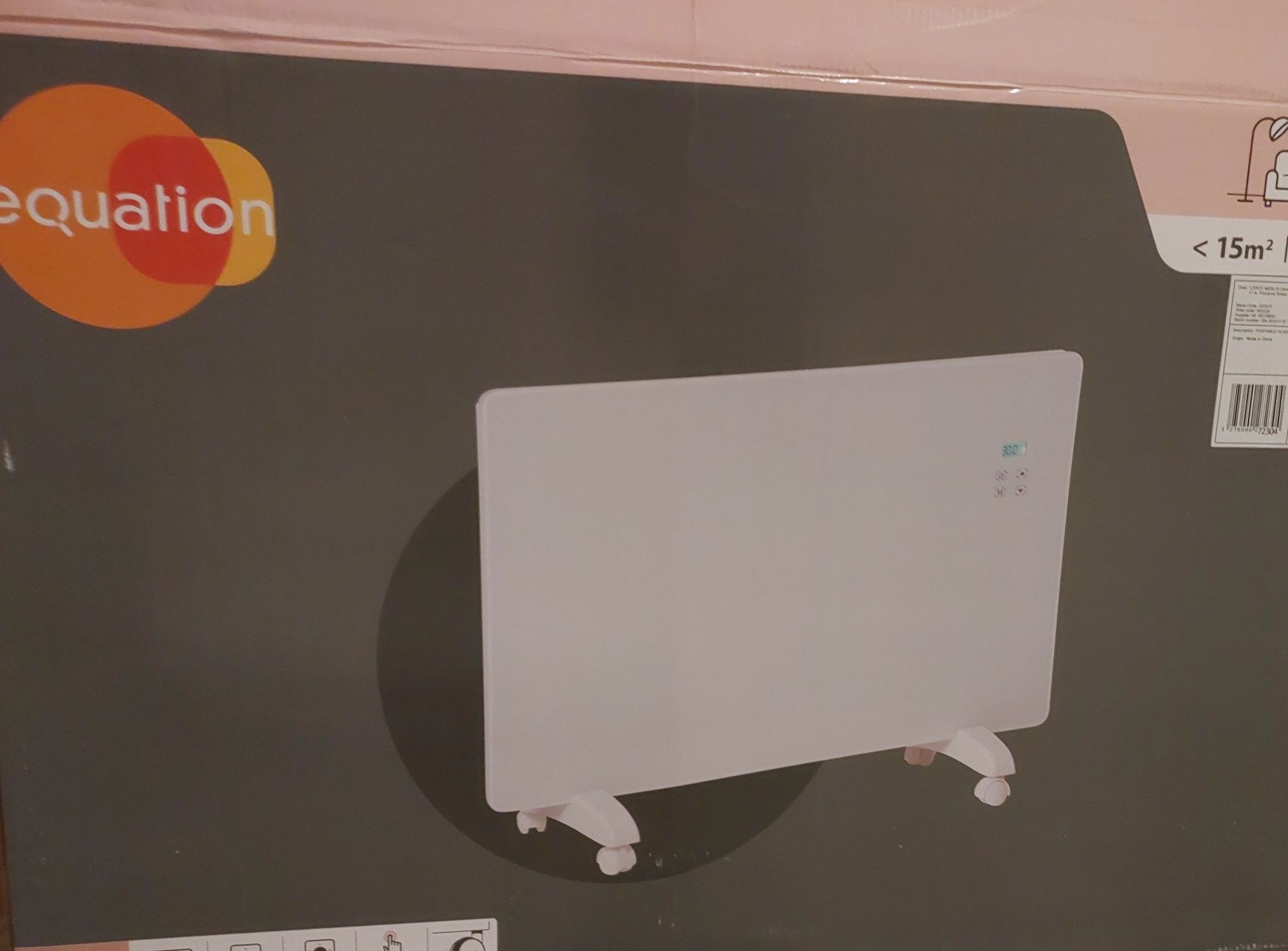 Конвектор, Equation 1500W, закрытые тэны,стекло!