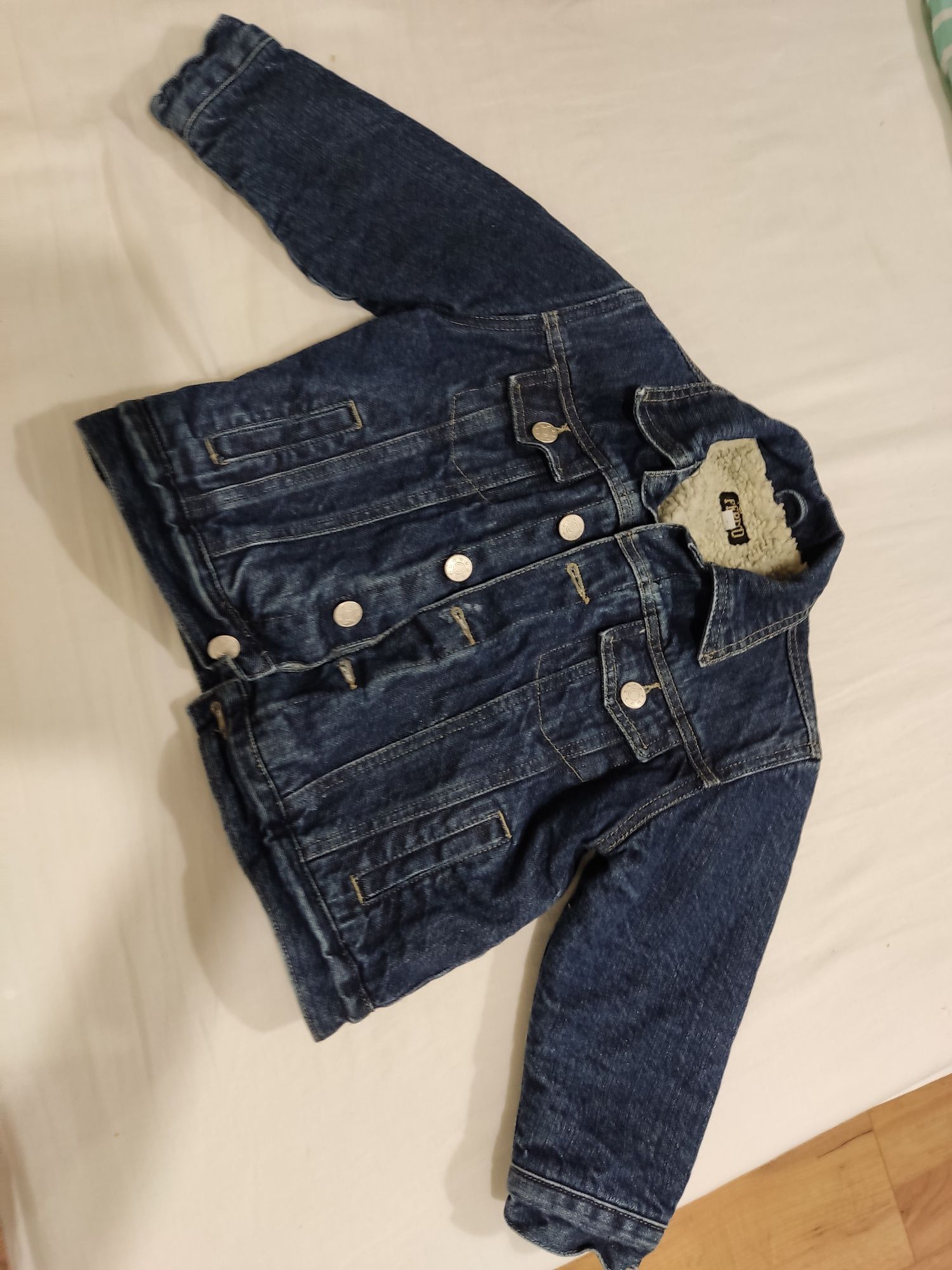 Kurtka jeansowa jesienna chłopięca 104