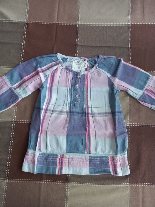 Koszule dziewczęce w kratkę, H&M i in. Rozmiar 98-104 Zestaw