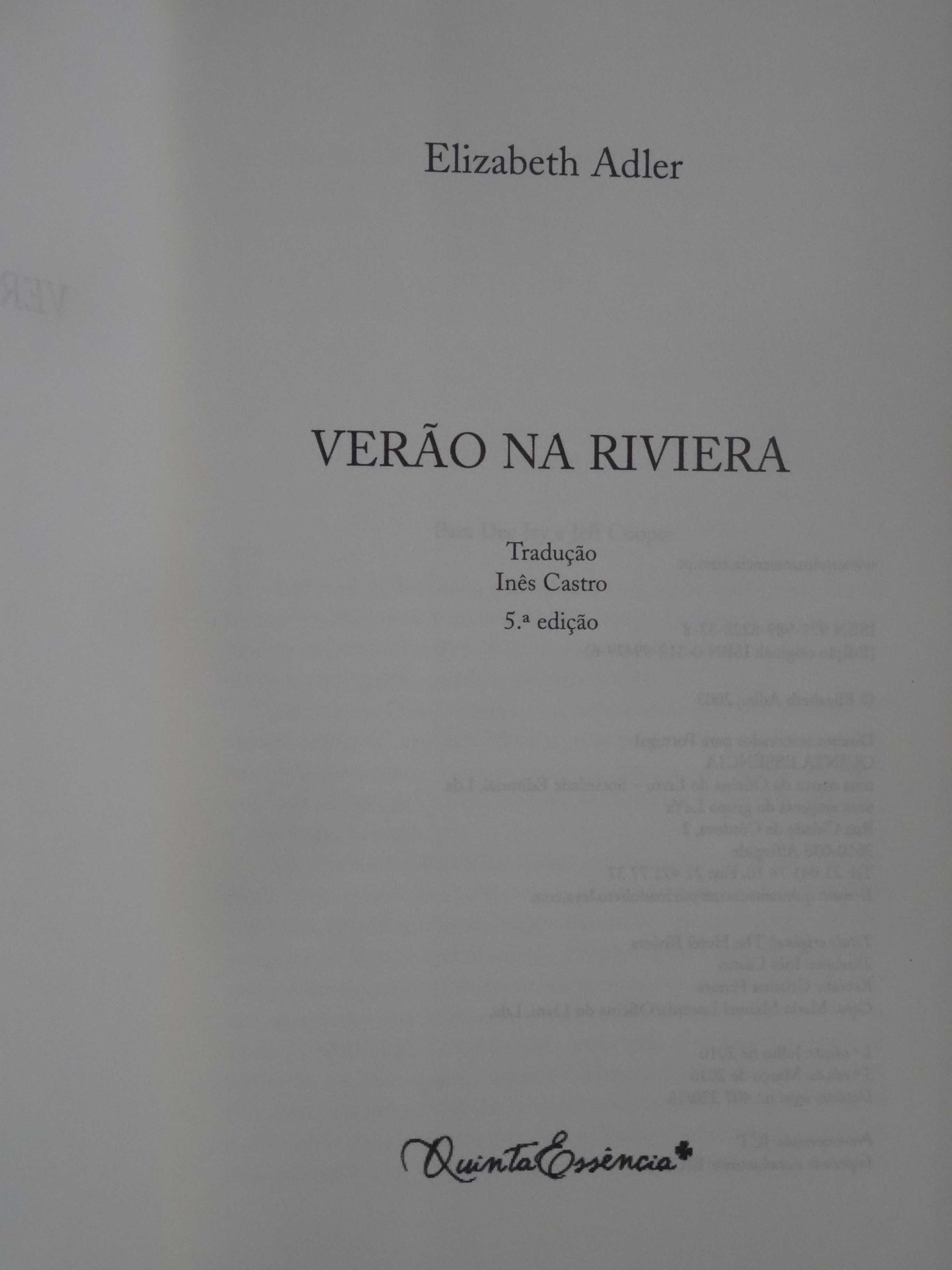 Verão na Riviera de Elizabeth Adler