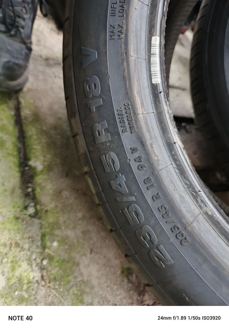 Nowe opony demo letnie 235/45/18 Continental  2021r