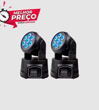 Kit 2x Moving Head Wash 7*10W RGBW DMX - Beemove Wash LED