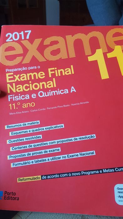 Exame nacional 11 física e química A