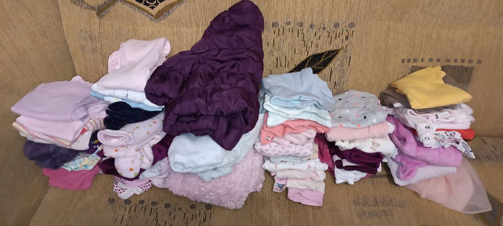 Paczka ubranek niemowlęcych- dziewczynka 62/68/74