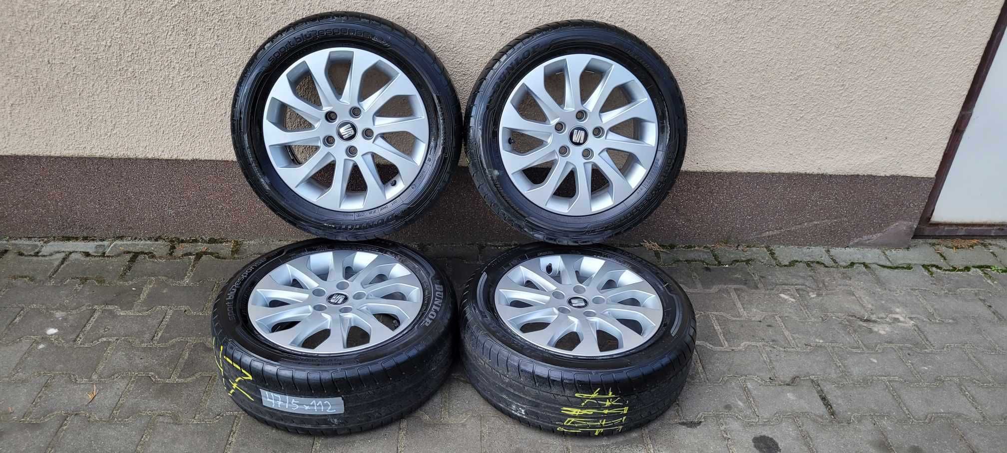 Alufelgi SEAT 5X112 z oponami 206/55 R16 latoi