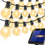 Lampki Solarne LED GIRLANDA Ogrodowa Świetlna 20x ŻARÓWKA Kulki Taras