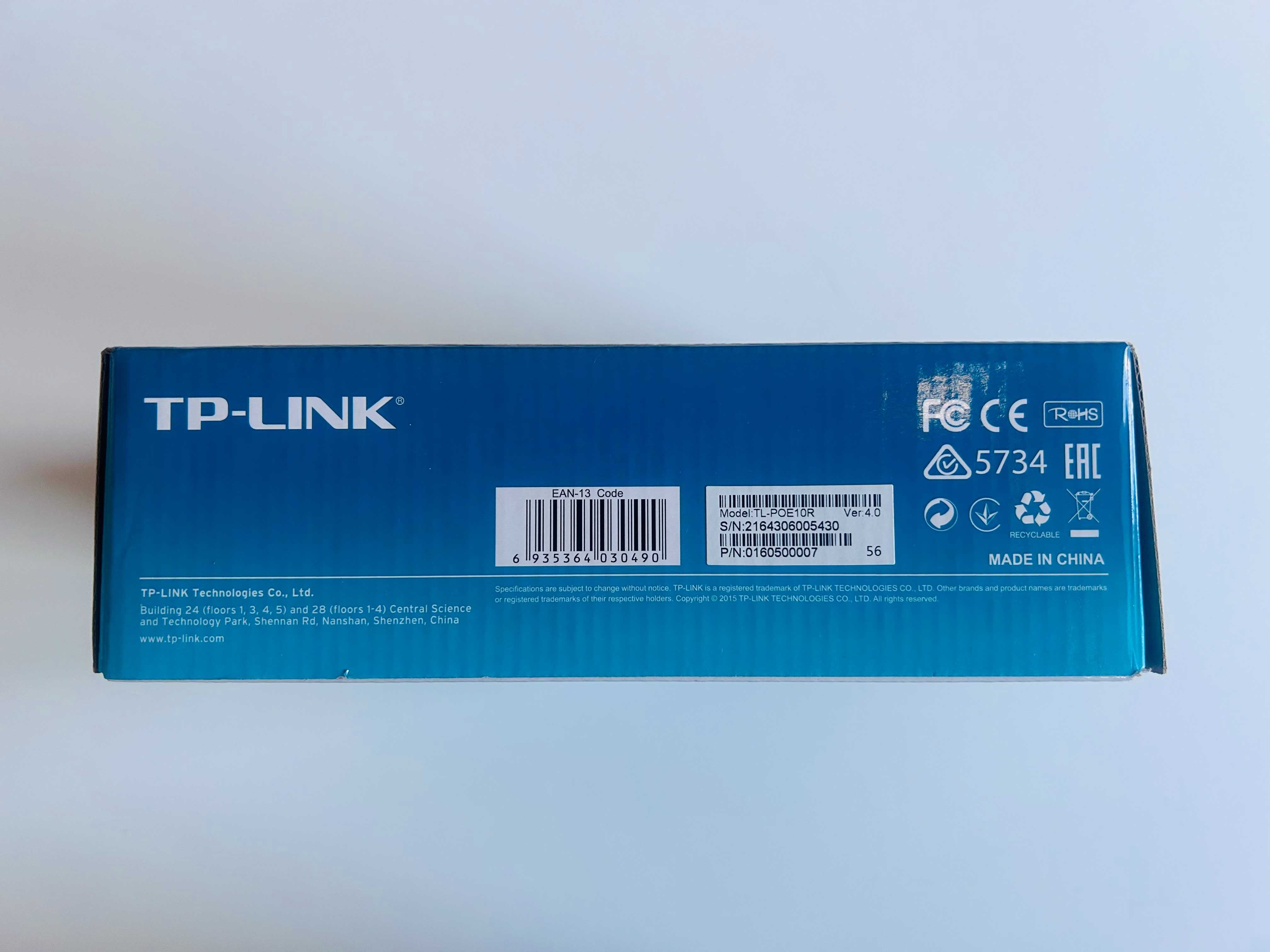 PoE Splitter TP-LINK TL-POE10R / PoE Splitter Model no. TL-POE10R
