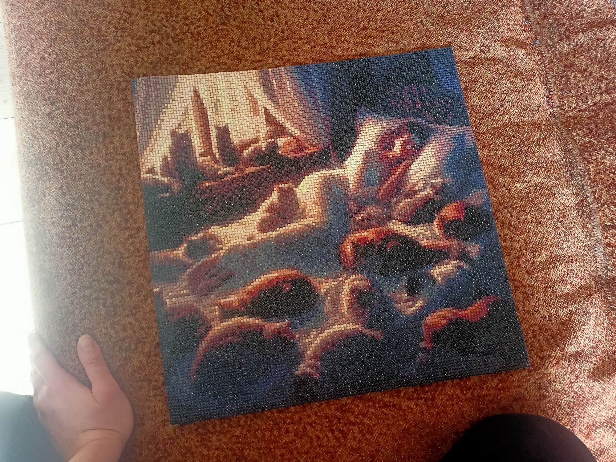 Obraz diamentowy Diamond painting kobieta koty kociara