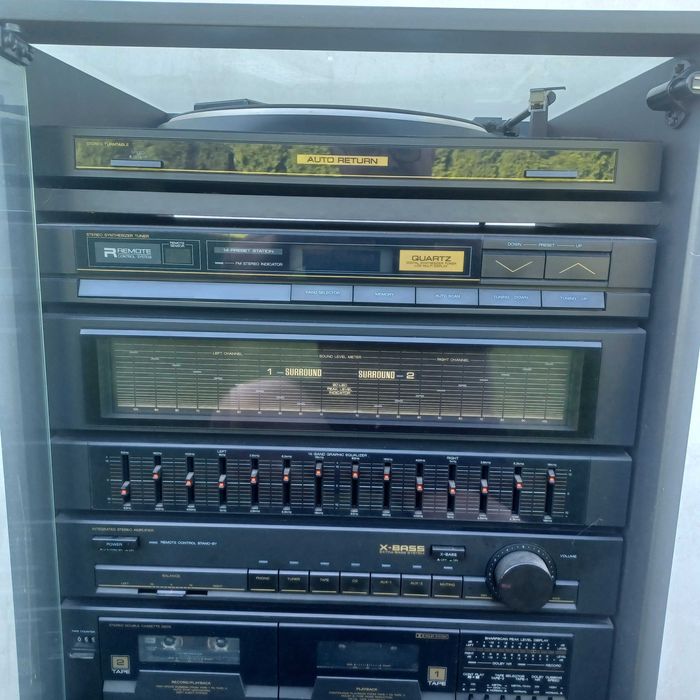 Wieza Stereo Sharp  1000 wat z Pilotem!!! Uszkodzona