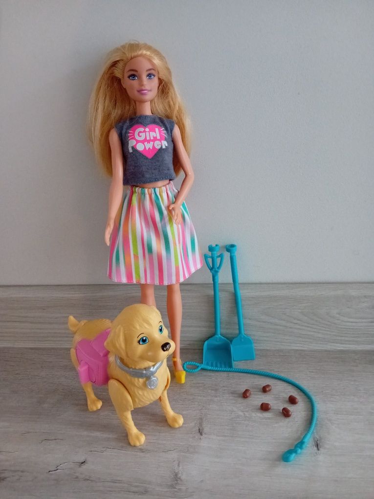 Barbie opiekunka zwierząt- 2 różne zestawy