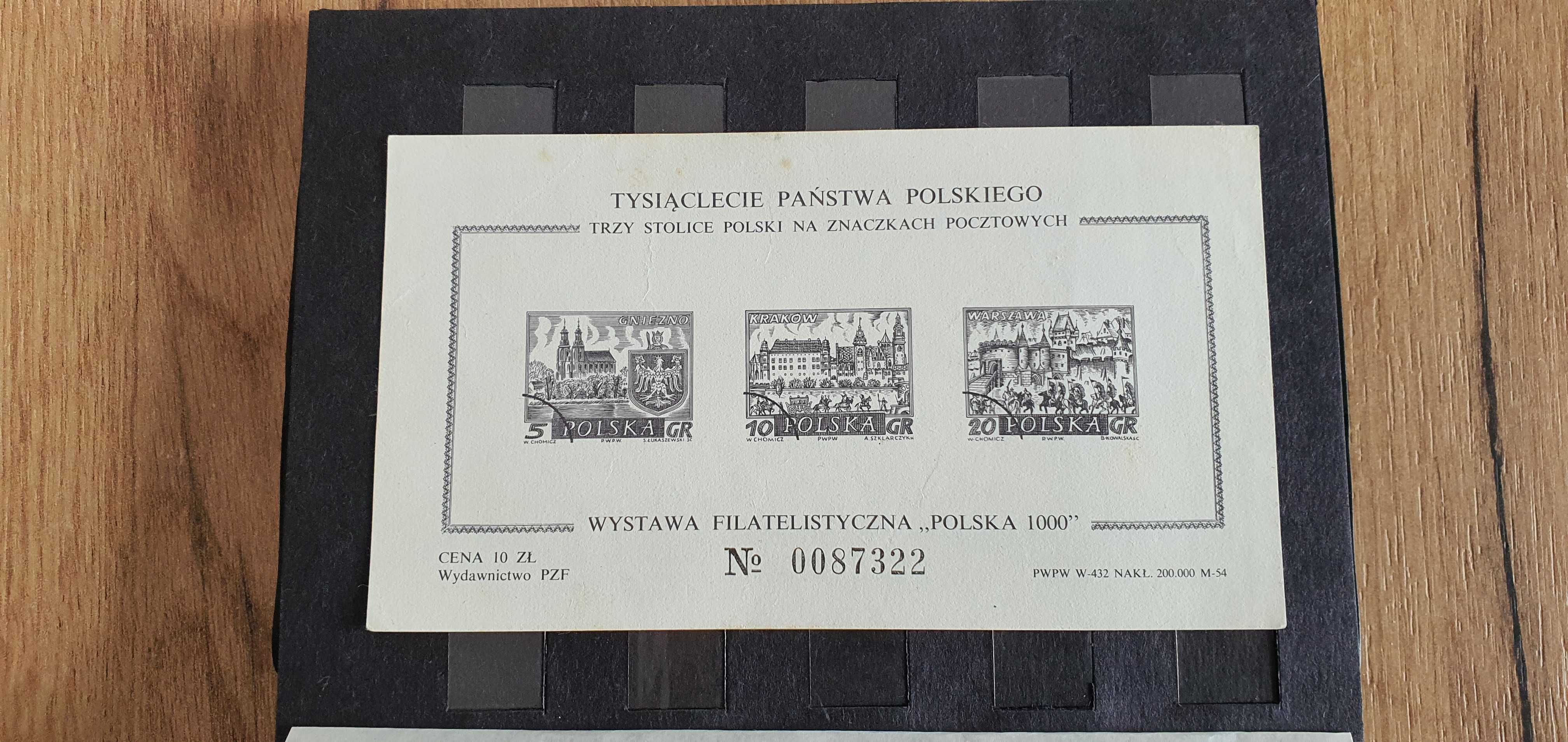 1966 Tysiąclecie Państwa Polskiego czarnodruk 2szt