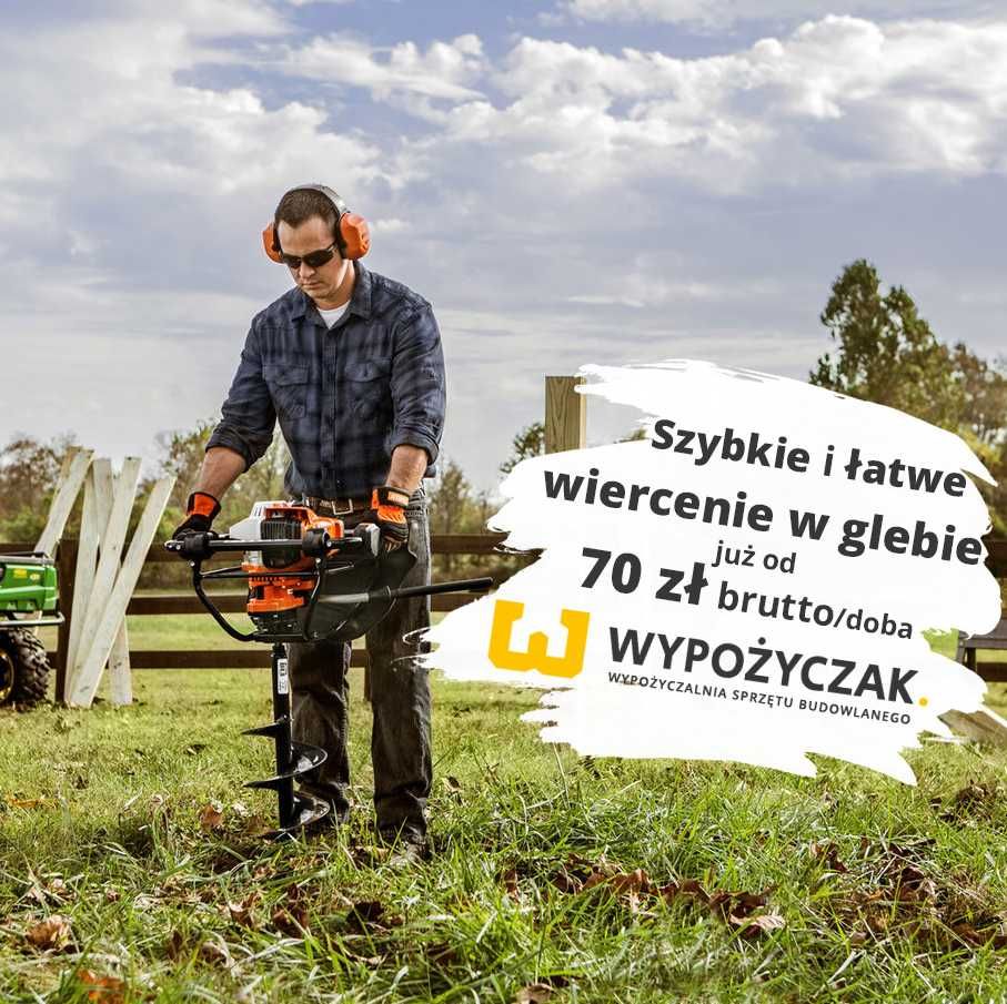 Świder spalinowy / otwornica / wiertnica glebowa - STIHL 131 - WYNAJEM