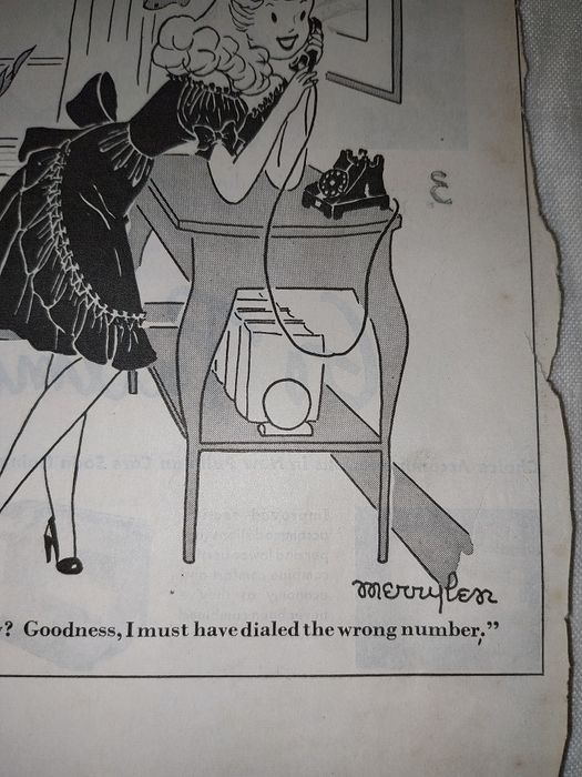 Um recorte de revista original do The Saturday Evening Post, com carto